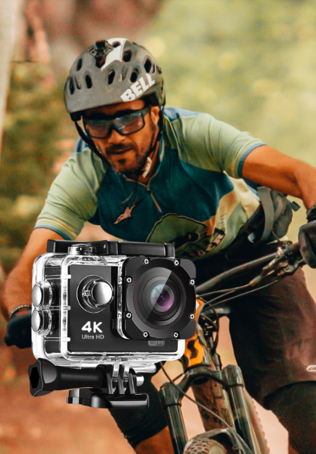 mountain bike with Pro Xtreme Cam